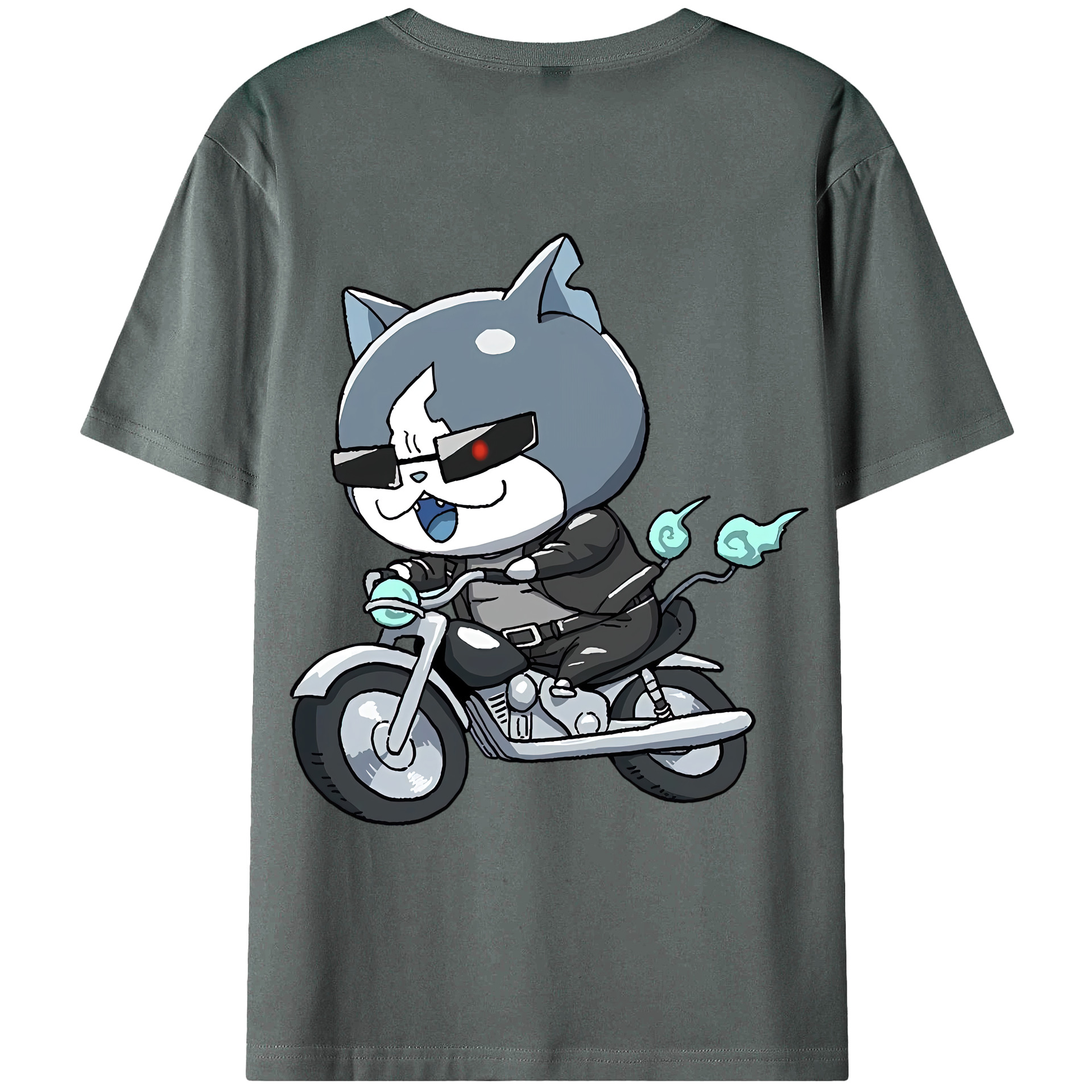 （画像用） 妖怪ウォッチ Yo-kai Watch 綿100％ メンズ半袖Tシャツ（バックプリント） 通気性